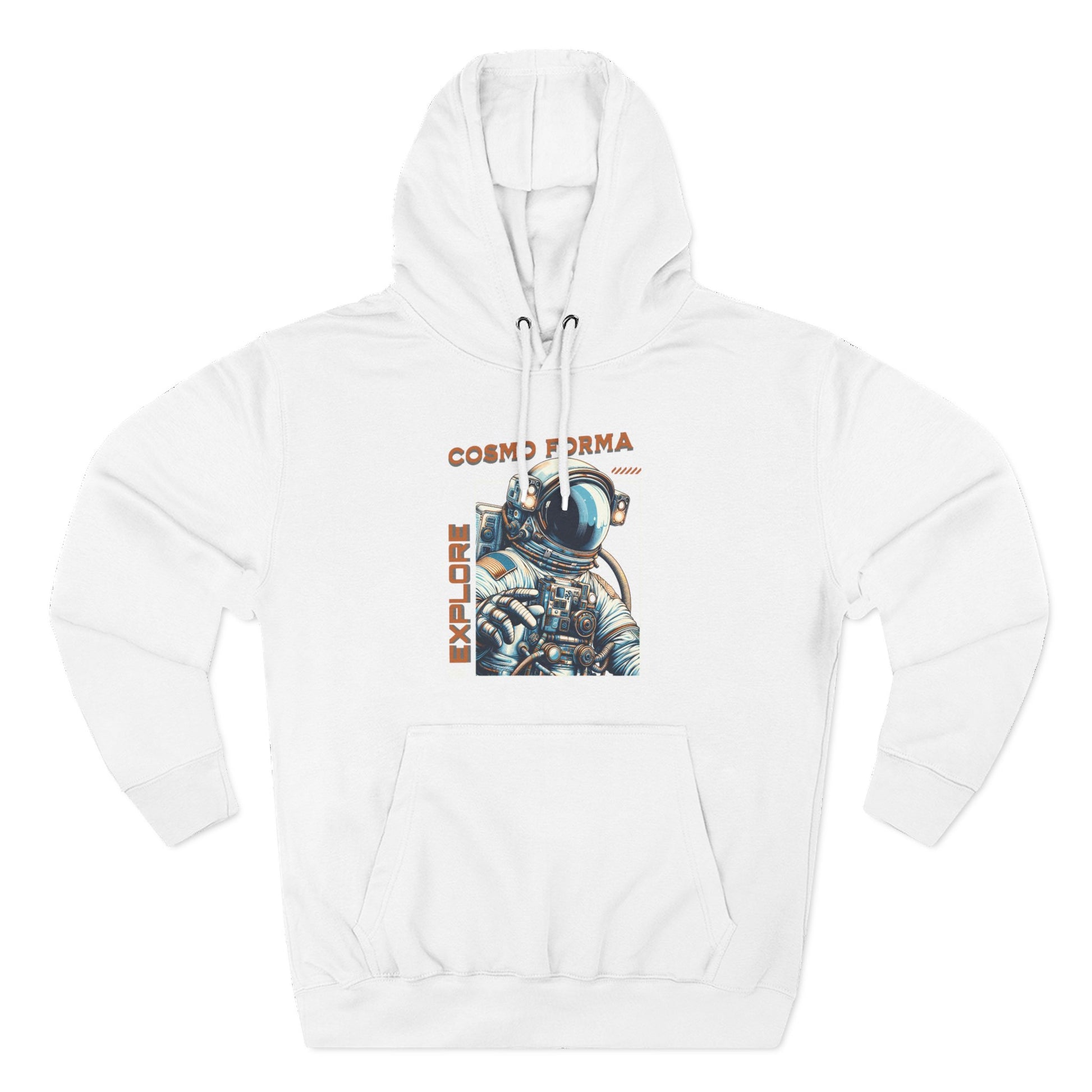 Cosmic Explorer Hoodie, Astronaut Fleece Hoodie, Space Adventure Sweatshirt, Gift for Space Lovers, Science Fiction Apparel