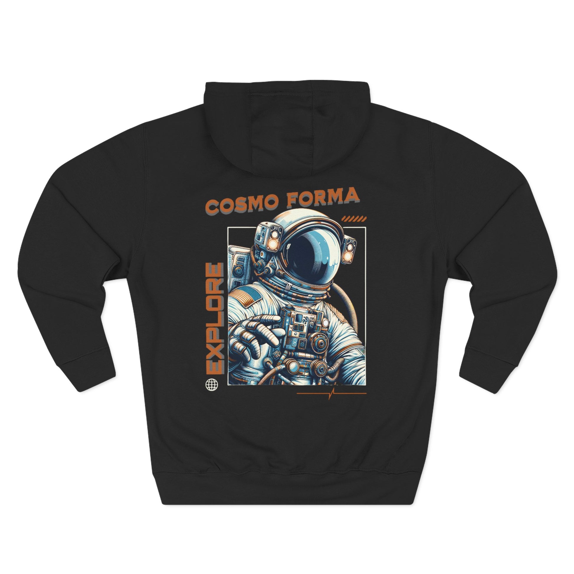 Cosmic Explorer Hoodie, Astronaut Fleece Hoodie, Space Adventure Sweatshirt, Gift for Space Lovers, Science Fiction Apparel