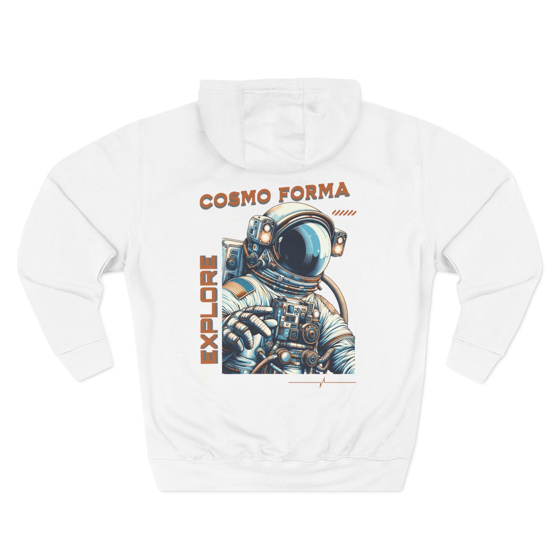 Cosmic Explorer Hoodie, Astronaut Fleece Hoodie, Space Adventure Sweatshirt, Gift for Space Lovers, Science Fiction Apparel
