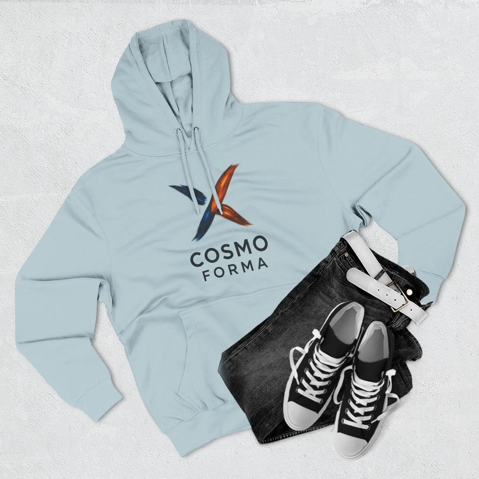 Cosmo Forma Hoodie | Minimal Streetwear hoodie| Modern Space-Inspired Design Printify