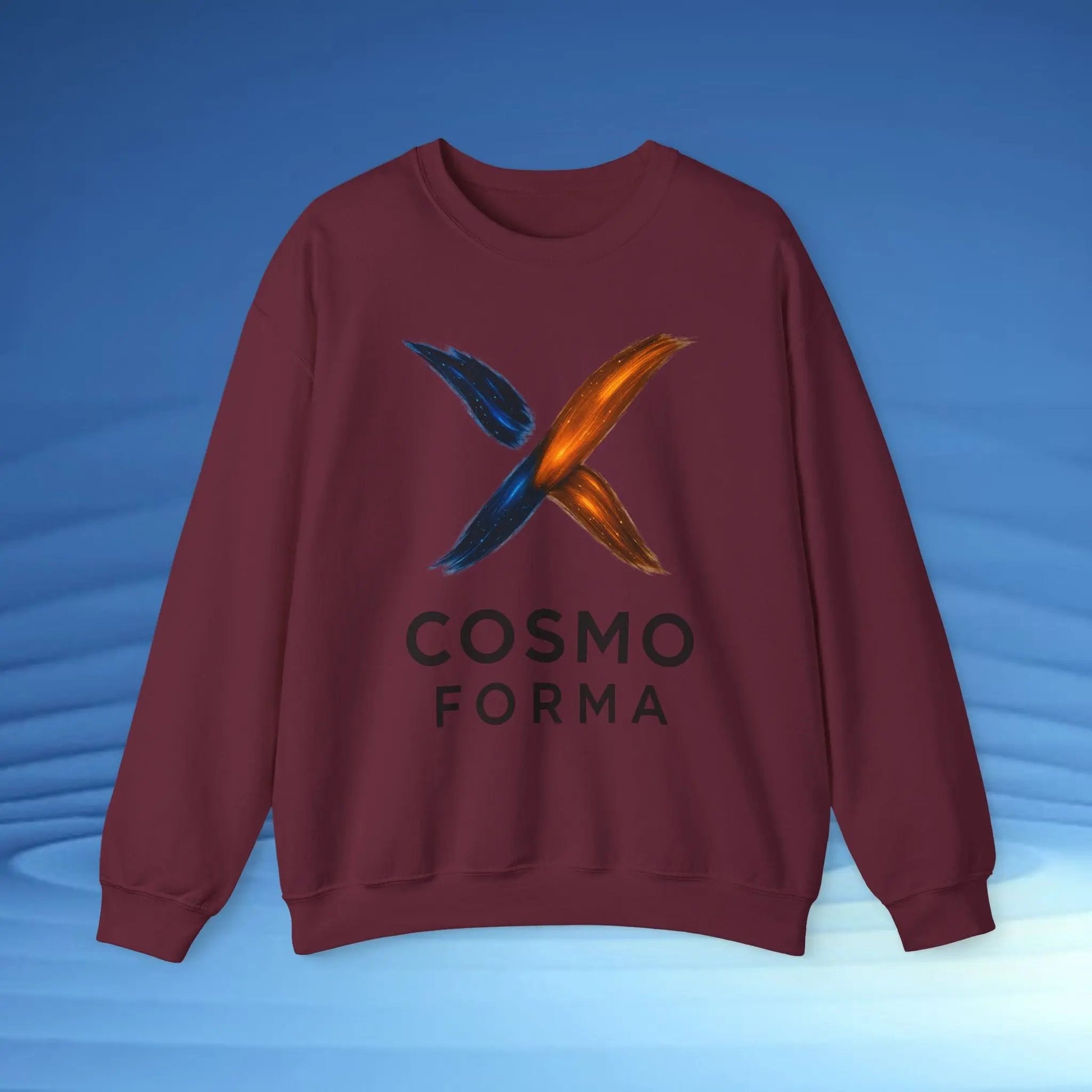 Cosmo Forma Unisex Crewneck Sweatshirt  | Minimal Streetwear Sweatshirt | Modern Space-Inspired Design Printify