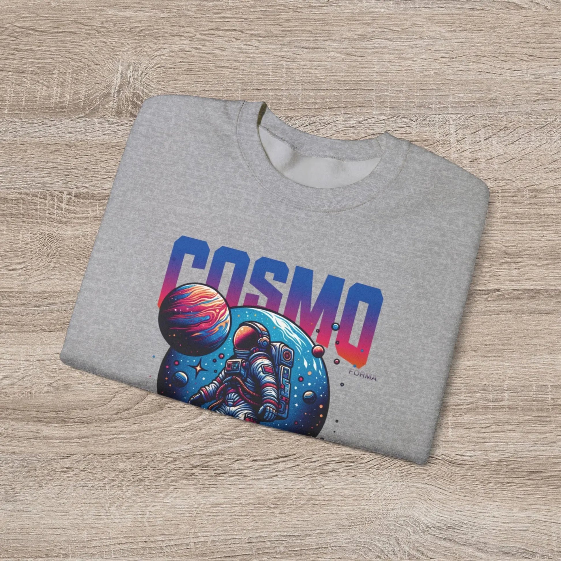 Cosmo Explorer Sweatshirt | Astronaut Graphic Crewneck by Cosmo Forma Printify