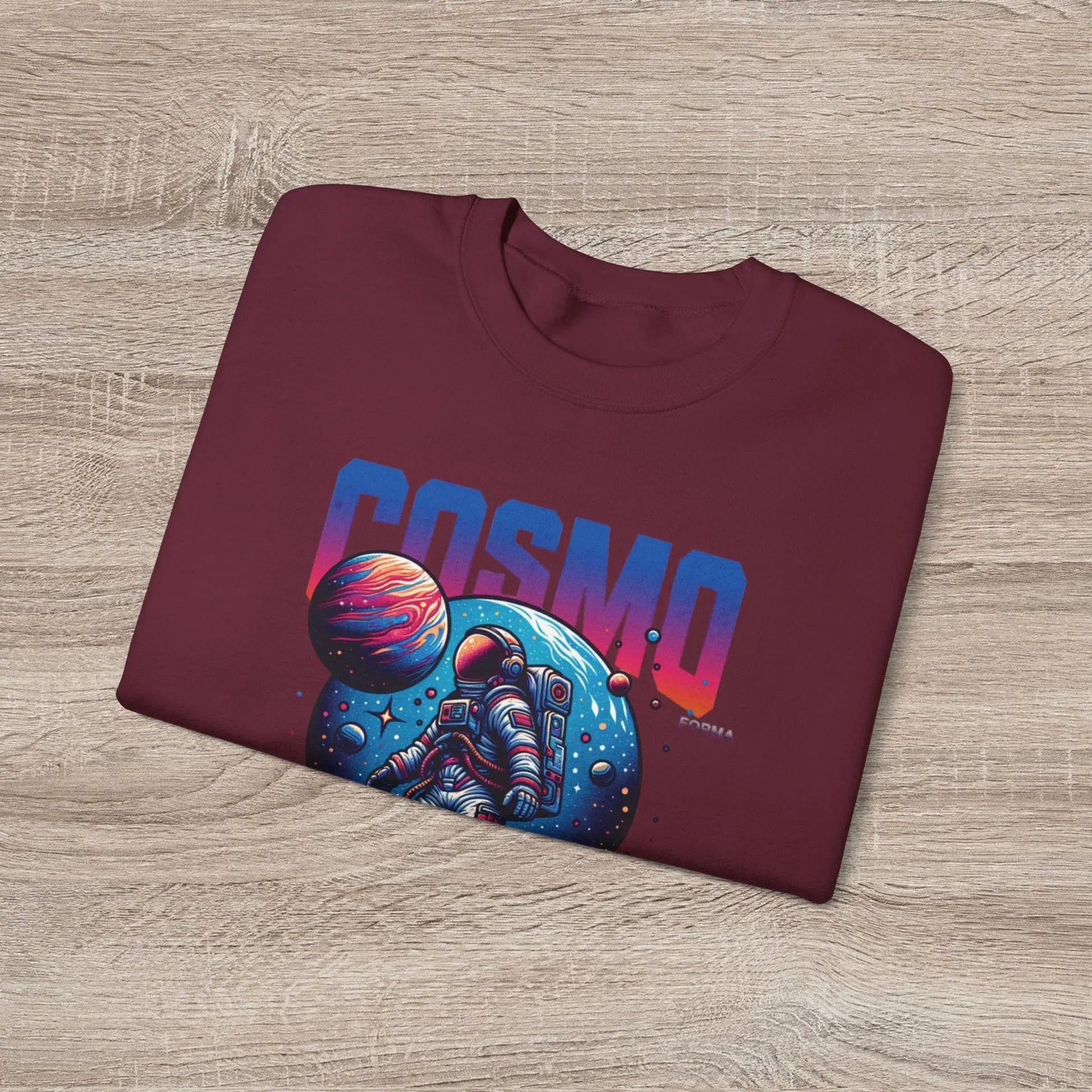 Cosmo Explorer Sweatshirt | Astronaut Graphic Crewneck by Cosmo Forma Printify