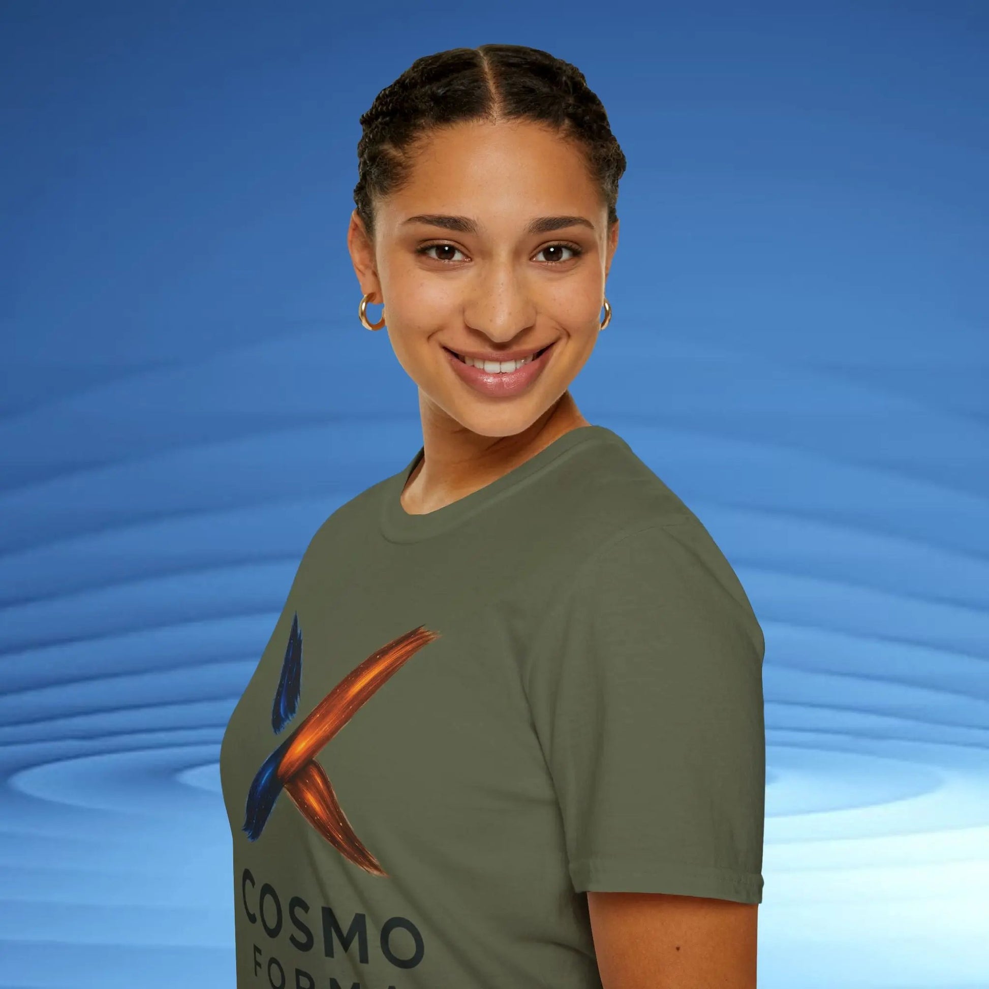 Cosmo Forma Unisex Softstyle T-Shirt | Minimal Streetwear Tee | Modern Space-Inspired Design Printify