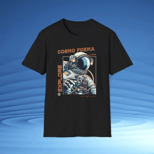 Astronaut Adventure Unisex Softstyle T-Shirt | Space Explorer Graphic Pullover by Cosmo Forma Printify
