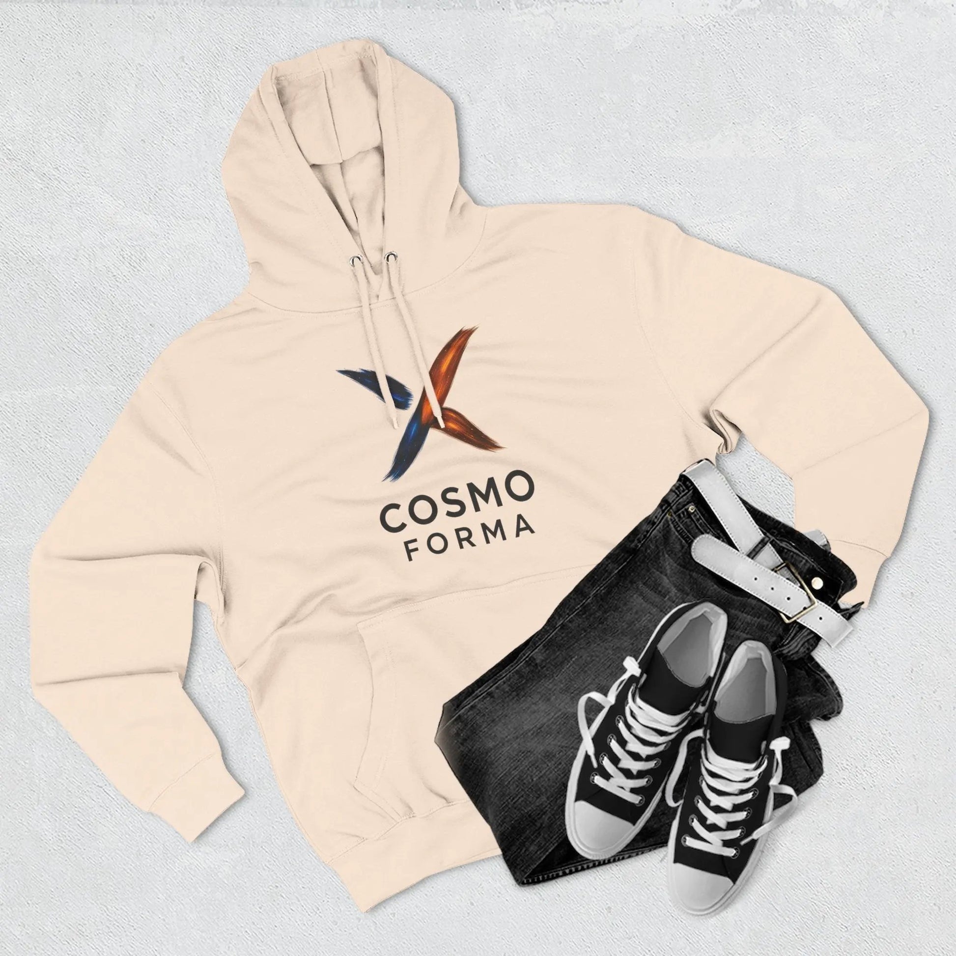 Cosmo Forma Hoodie | Minimal Streetwear hoodie| Modern Space-Inspired Design Printify