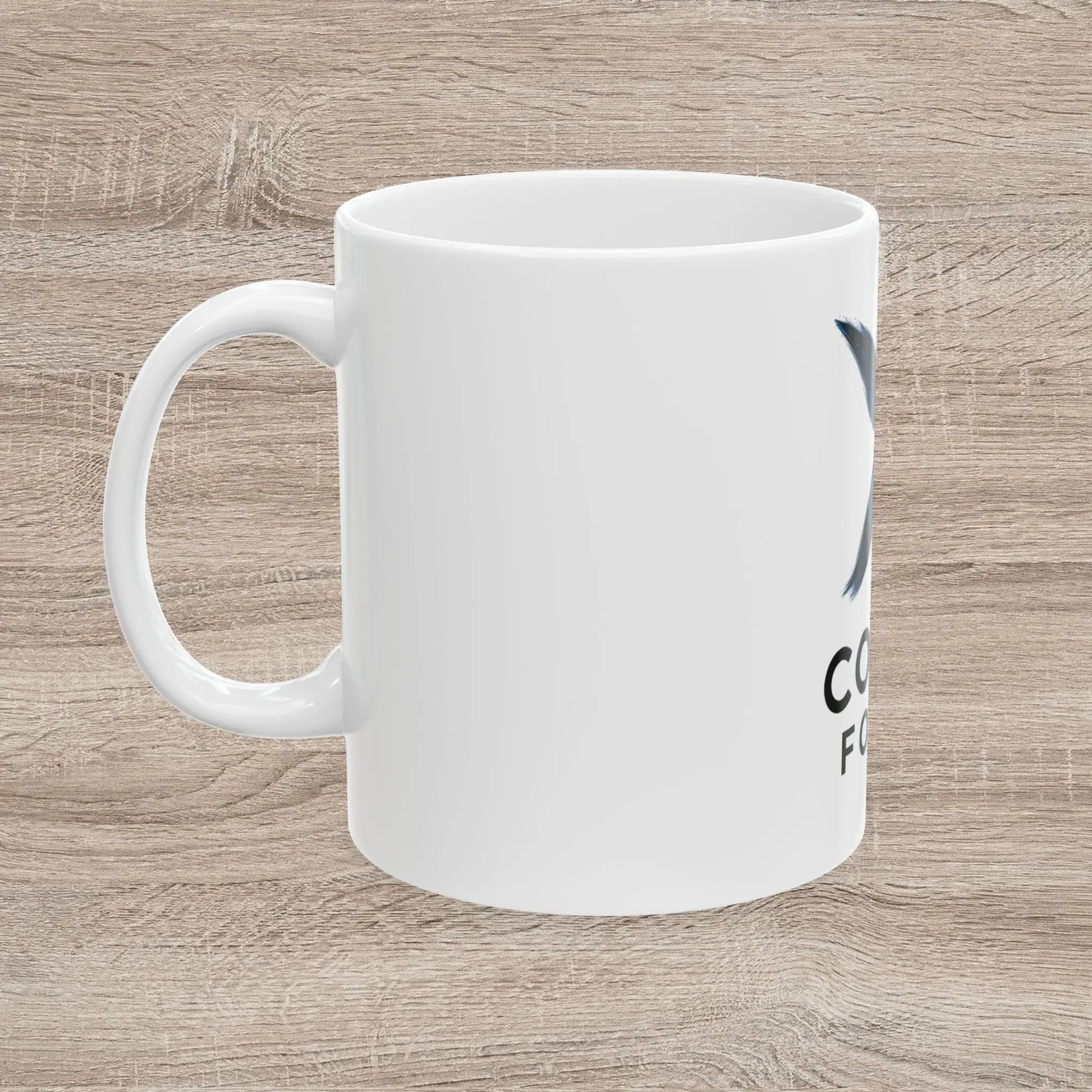 Cosmo Forma Logo Mug | Minimalist Ceramic Coffee Cup for Space & Design Lovers Printify