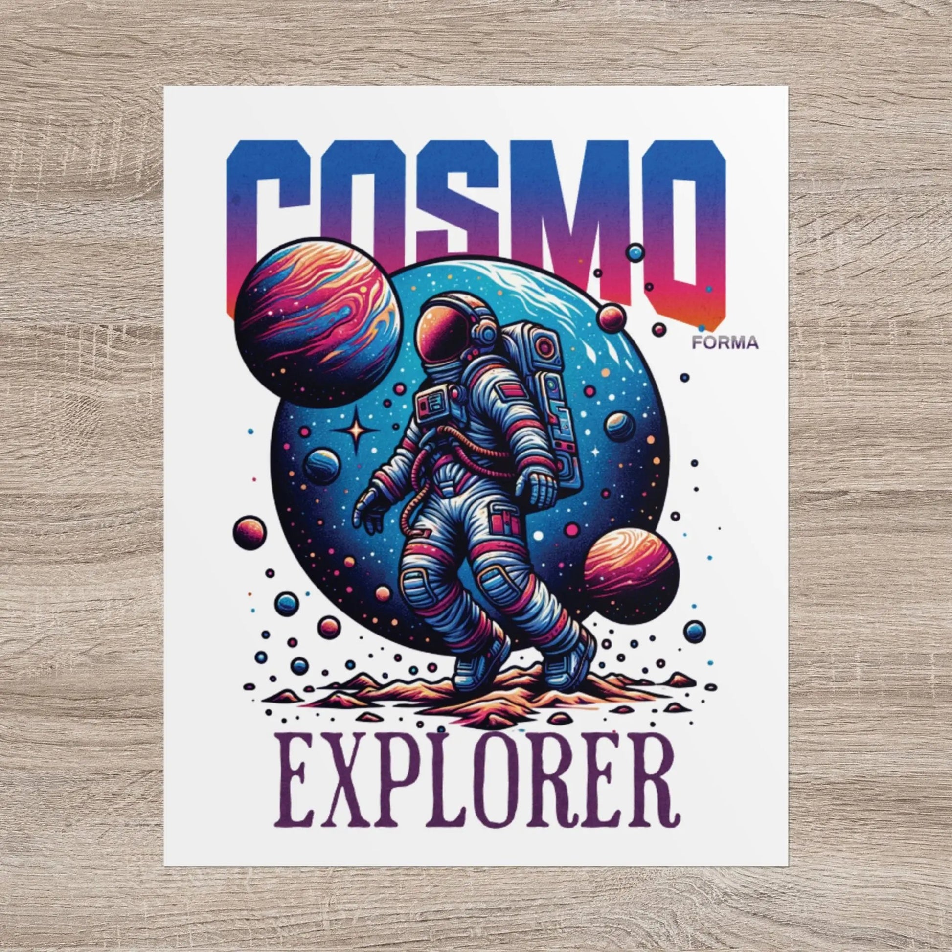 Cosmic Explorer Poster Printify