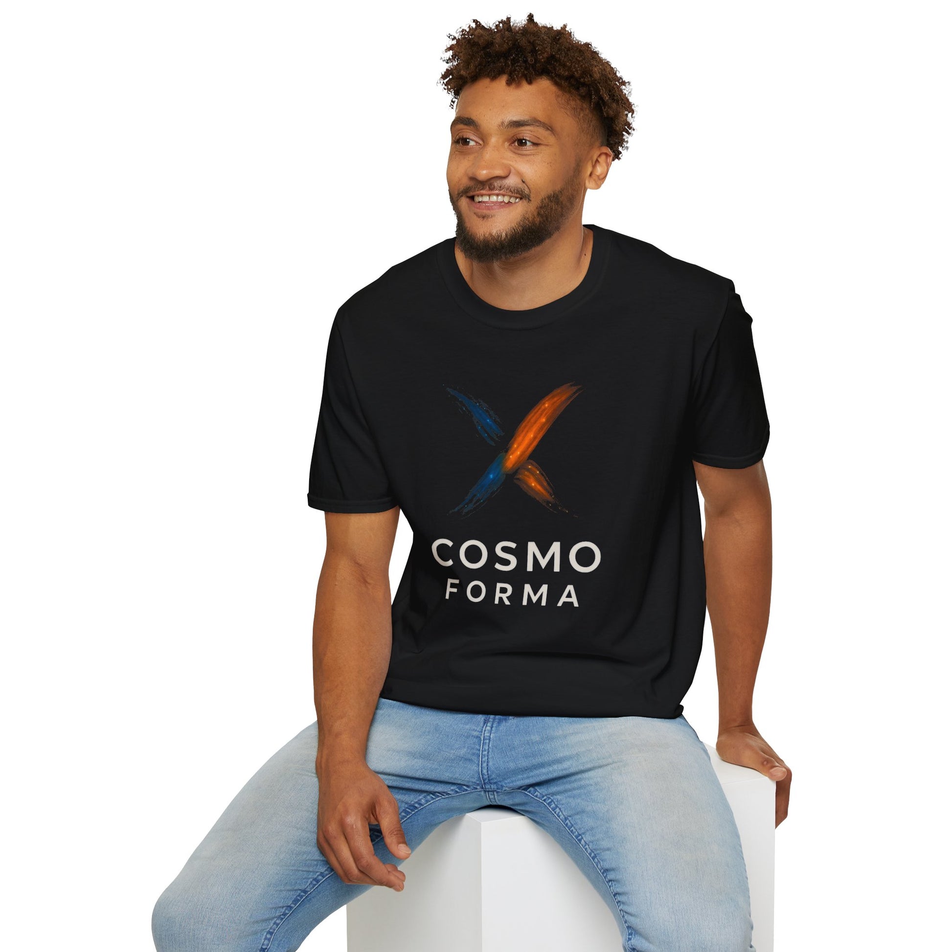 Cosmo Forma Unisex Softstyle T-Shirt | Trendy Graphic Tee, Casual Wear, Gift for Him/Her, Art Lover, Everyday Comfort