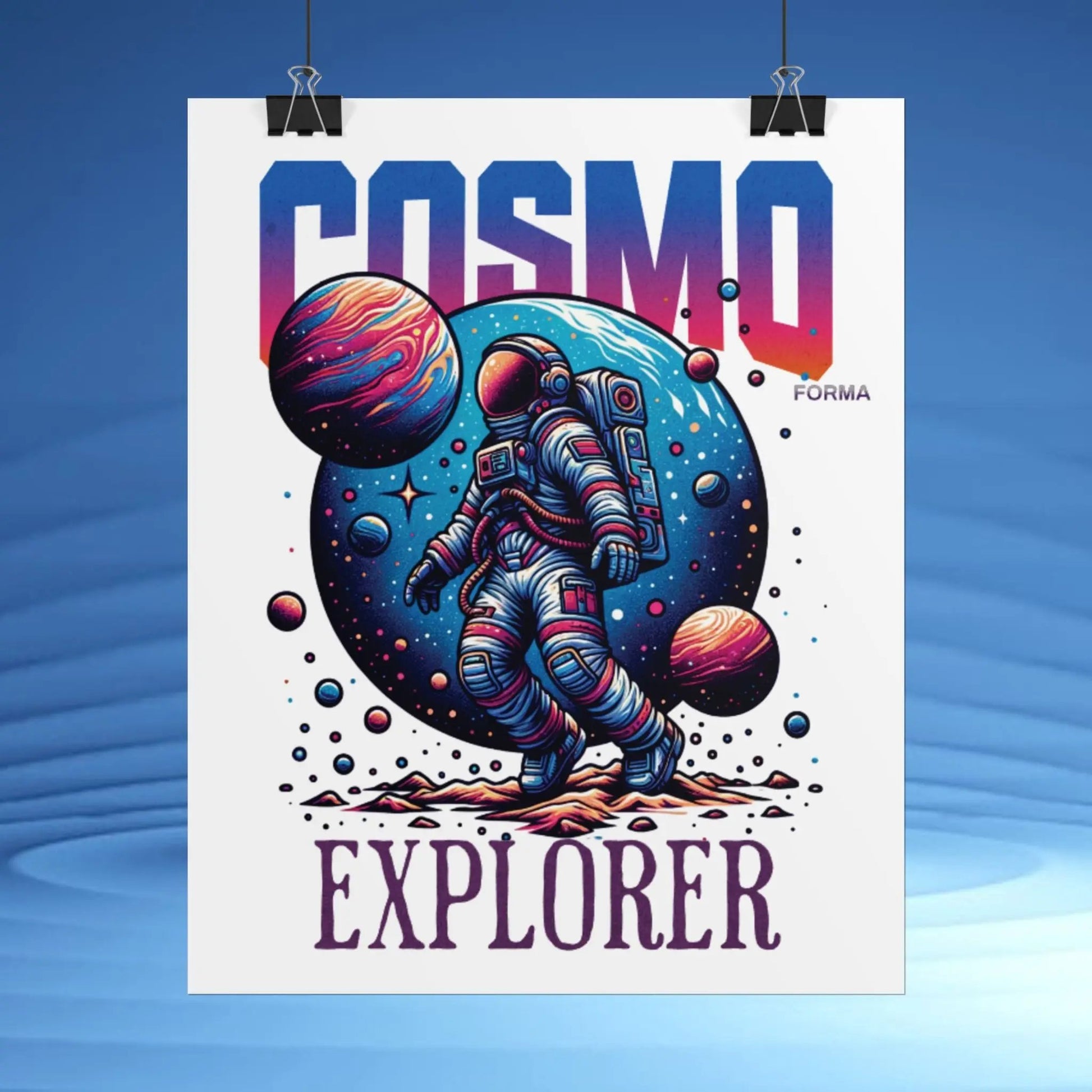 Cosmic Explorer Poster Printify