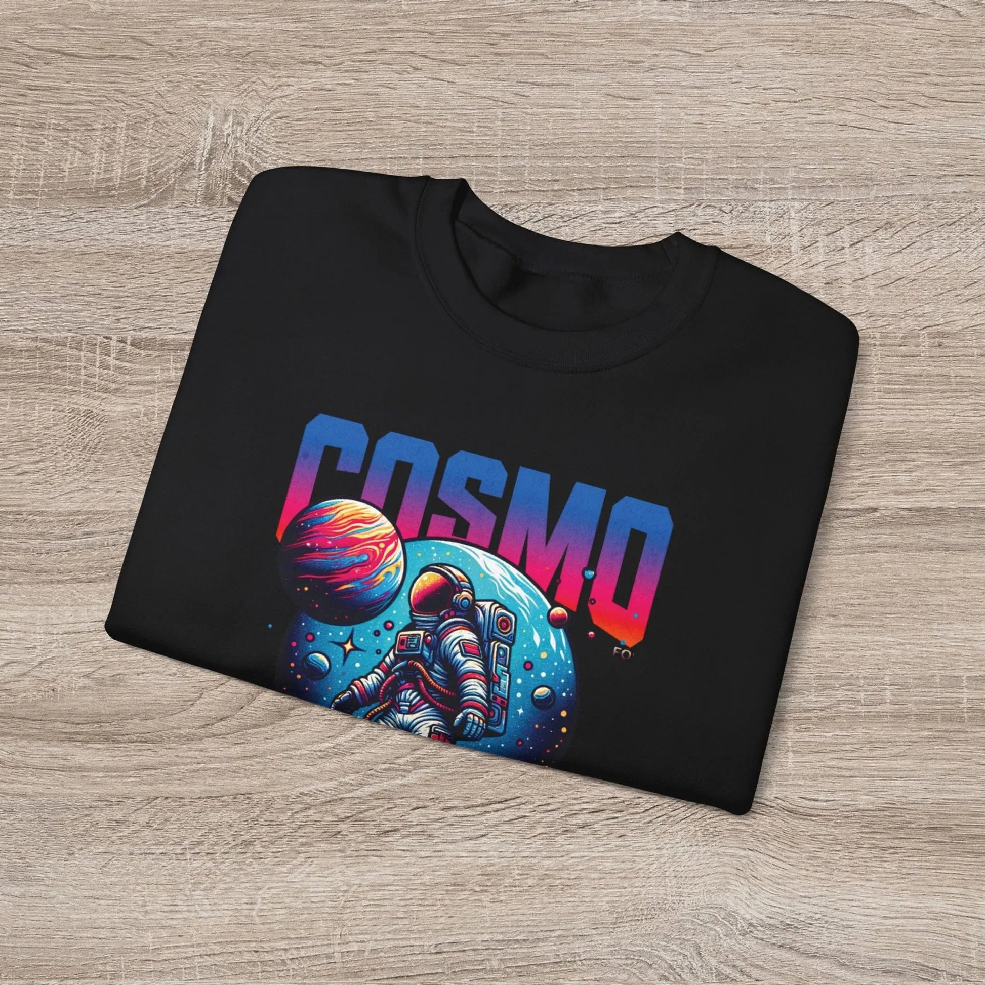 Cosmo Explorer Sweatshirt | Astronaut Graphic Crewneck by Cosmo Forma Printify