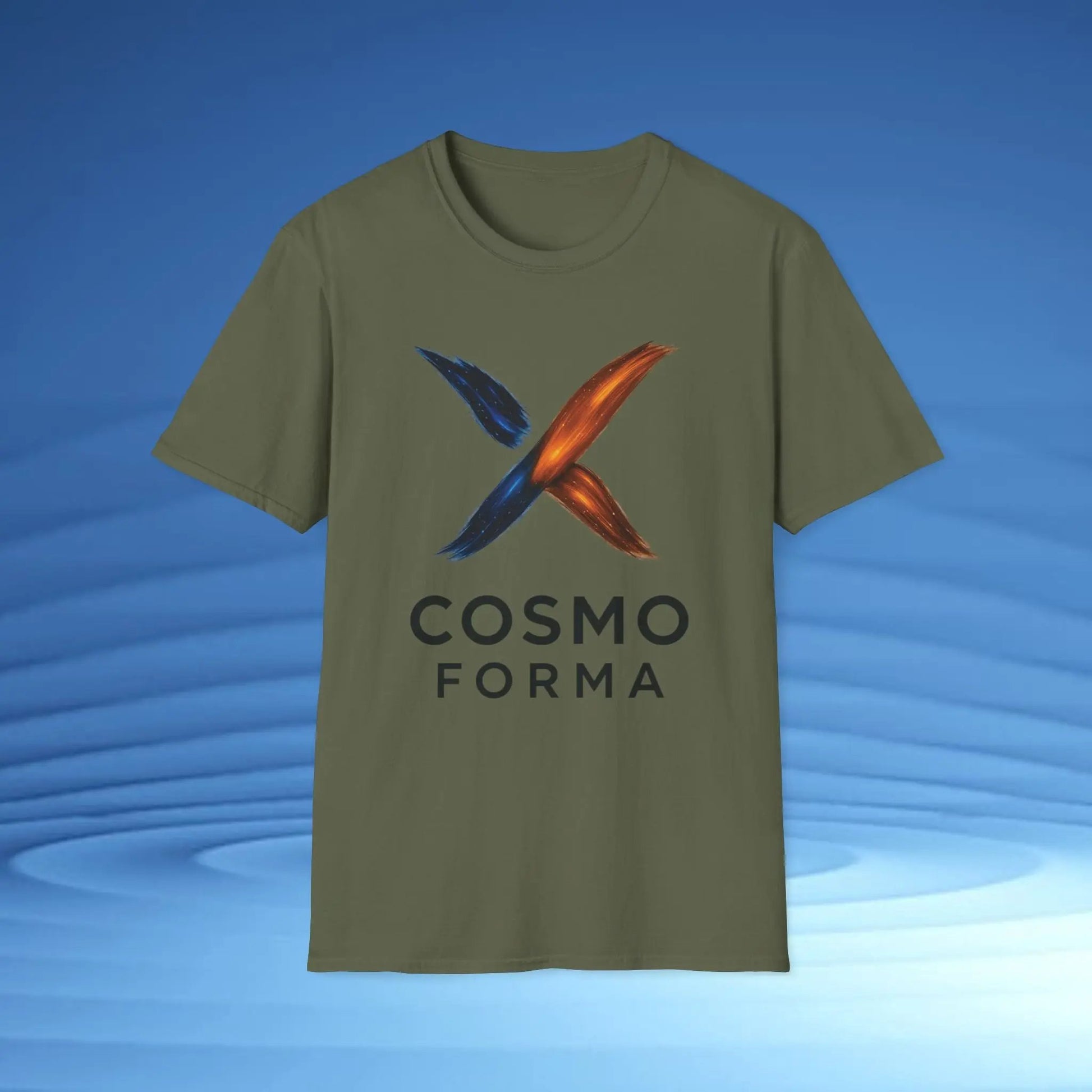 Cosmo Forma Unisex Softstyle T-Shirt | Minimal Streetwear Tee | Modern Space-Inspired Design Printify