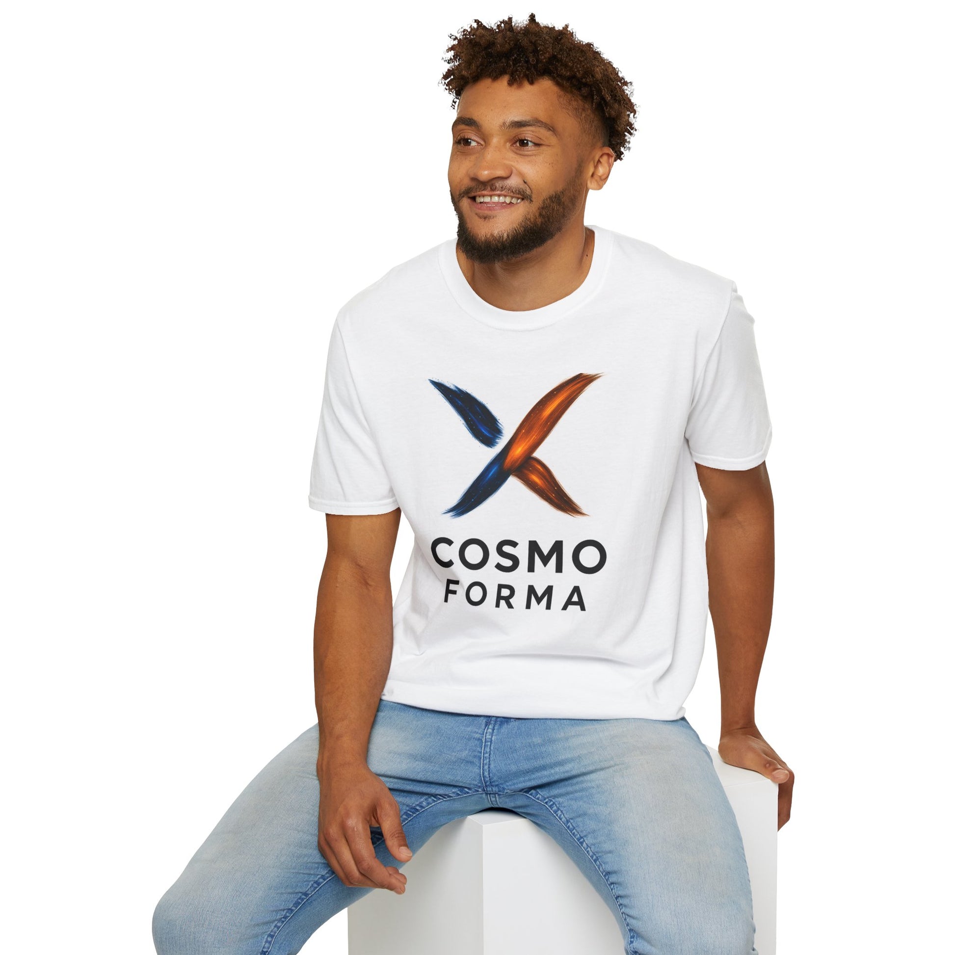 Cosmo Forma Unisex Softstyle T-Shirt | Trendy Graphic Tee, Casual Wear, Gift for Him/Her, Art Lover, Everyday Comfort