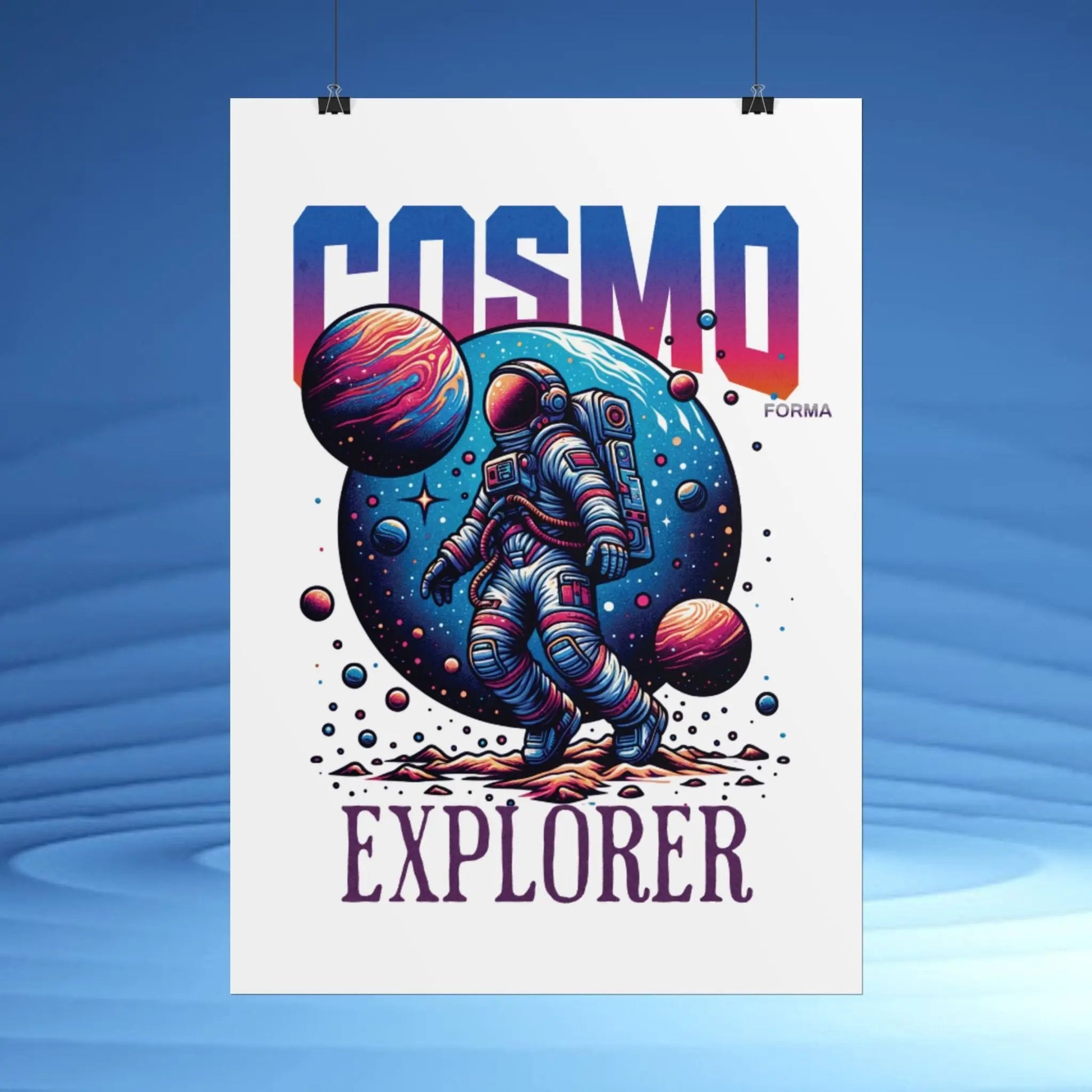 Cosmic Explorer Poster Printify