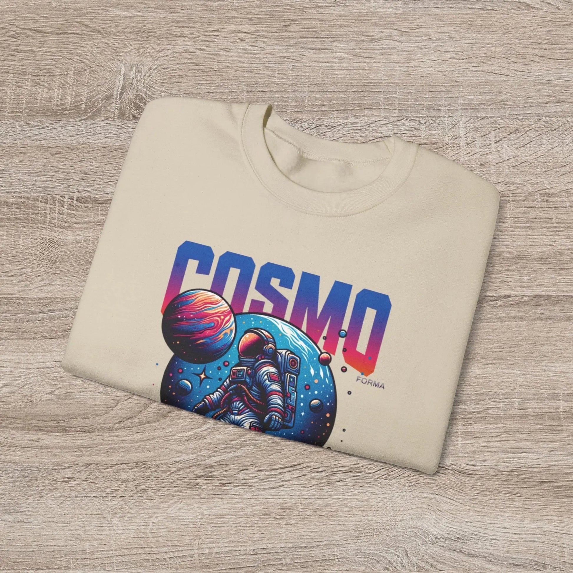 Cosmo Explorer Sweatshirt | Astronaut Graphic Crewneck by Cosmo Forma Printify