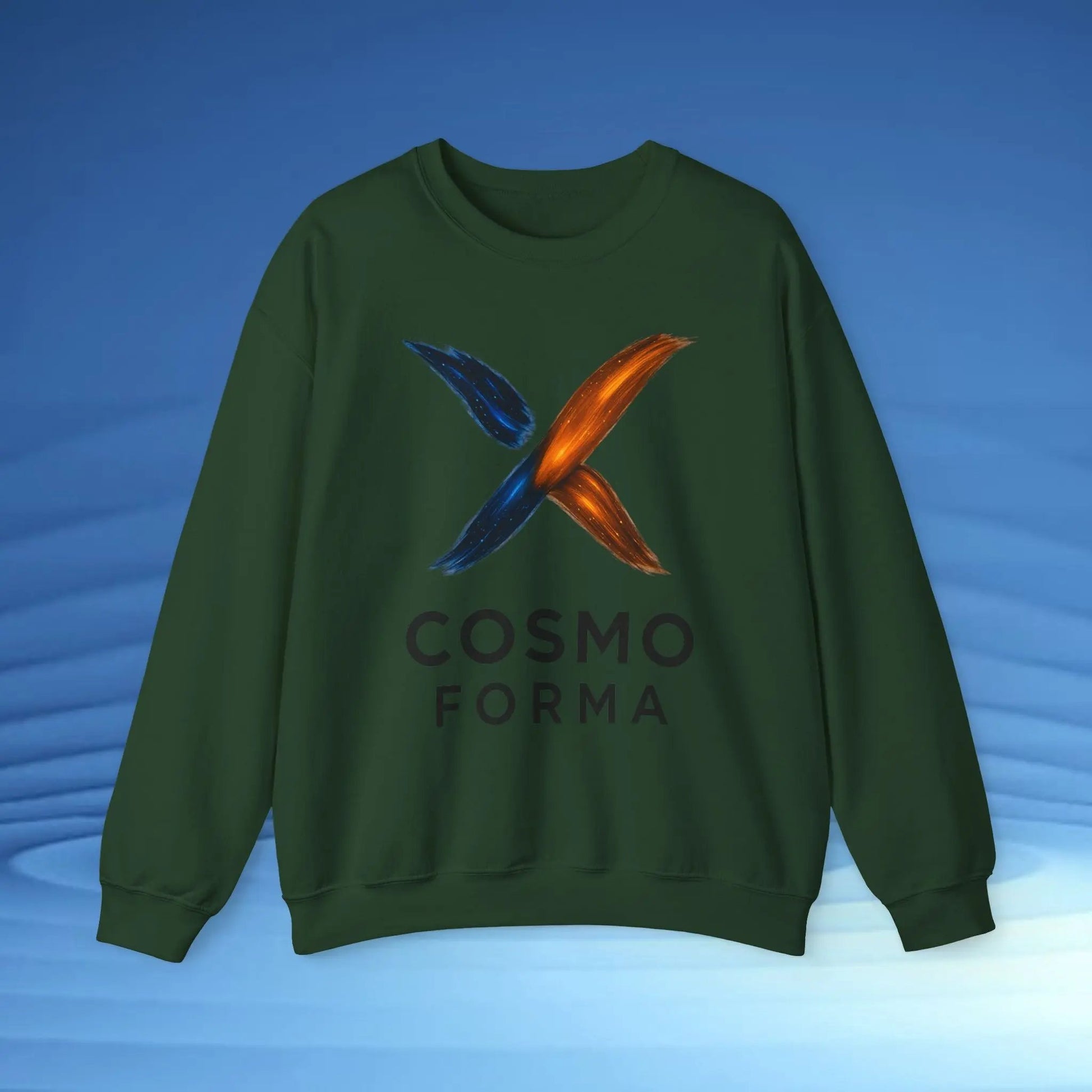 Cosmo Forma Unisex Crewneck Sweatshirt  | Minimal Streetwear Sweatshirt | Modern Space-Inspired Design Printify