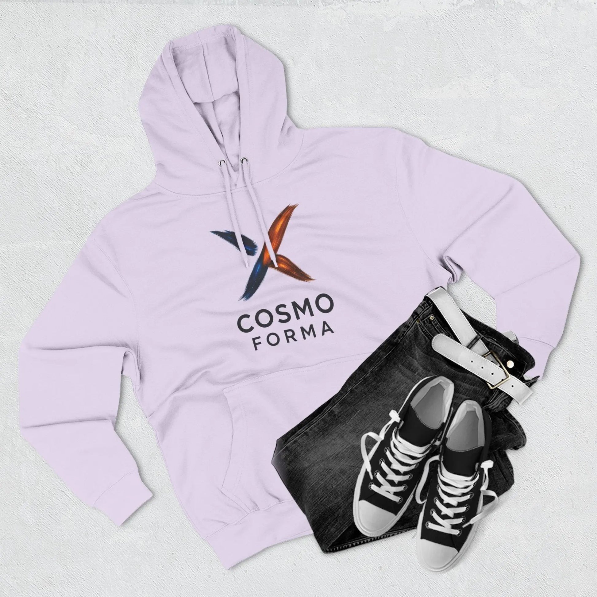 Cosmo Forma Hoodie | Minimal Streetwear hoodie| Modern Space-Inspired Design Printify