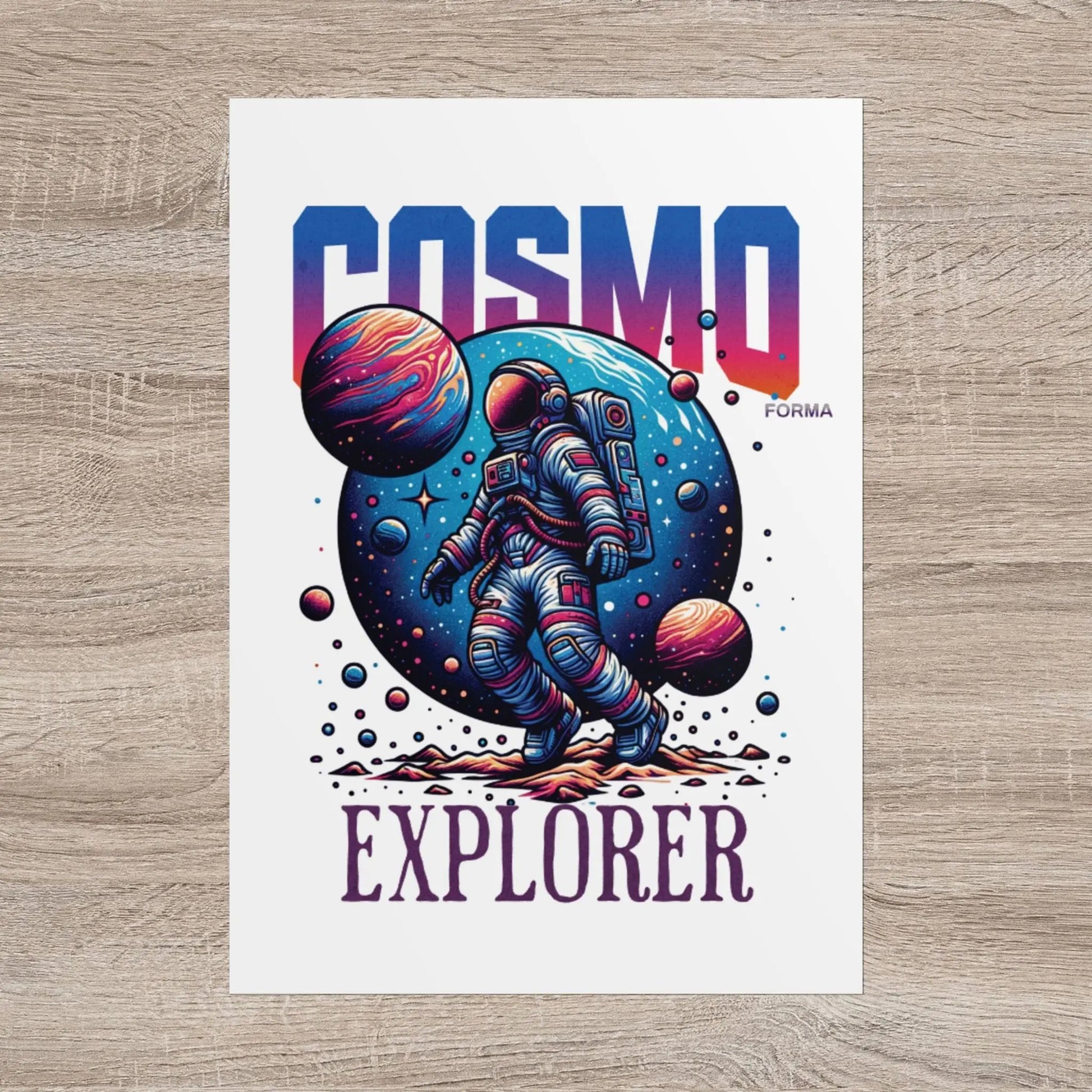 Cosmic Explorer Poster Printify
